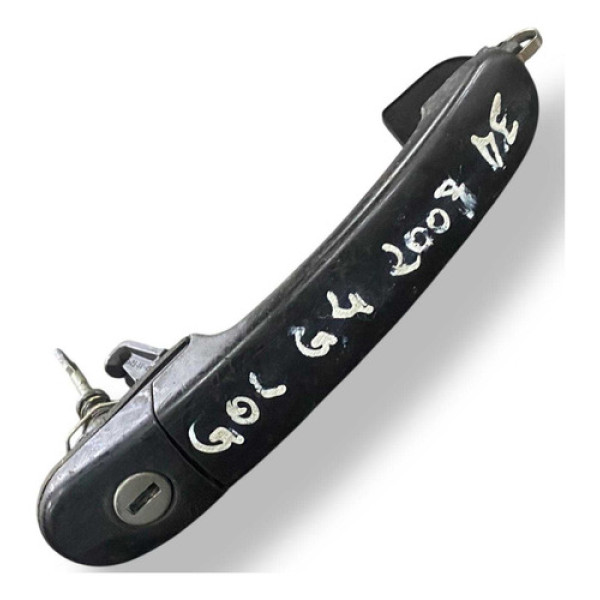 Maçaneta Externa Dianteira Esquerda Volkswagen Gol 2008 2009 Preto Dianteira