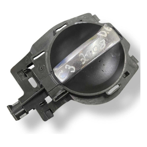 Maçaneta Int Diant Esquer Citroën C3 1.4 2008/12 9680187877 Prateado Dianteira