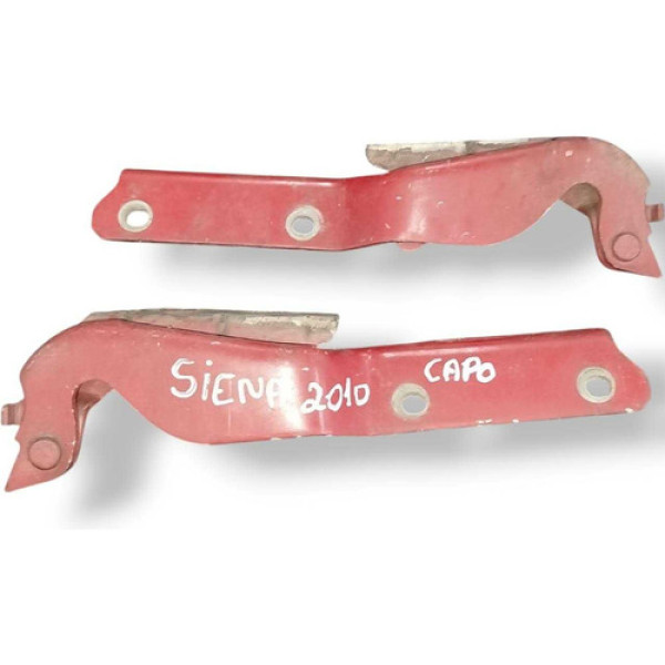 Par Braço Dobradiça Capô Fiat Siena 2008 2009 2010 2011 2012