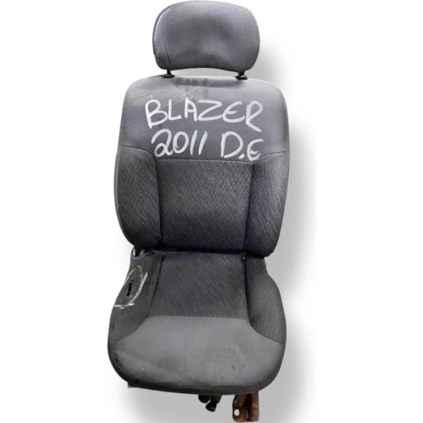 Banco Dianteiro Esquerdo Chevrolet Blazer 2010 2011 Detalhe Preto