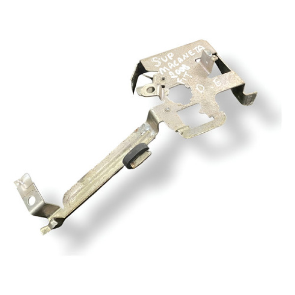 Suporte Maçaneta Externa Dianteira Esquerda Honda Fit 2008 Prateado Dianteira