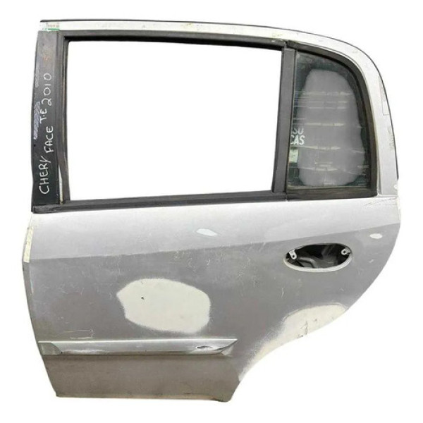 Porta Traseira Esquerda Chery Face 2010 A 2015 C/detalhe Traseira Esquerda Prateado