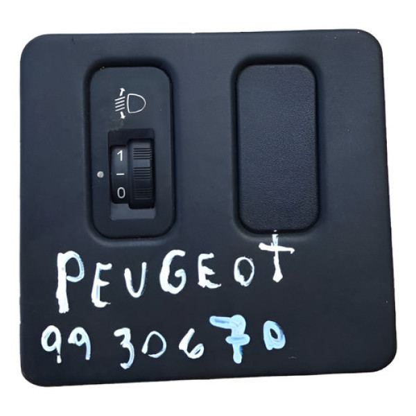Botão Regulagem Farol Peugeot 306 Sw 1999 Preto