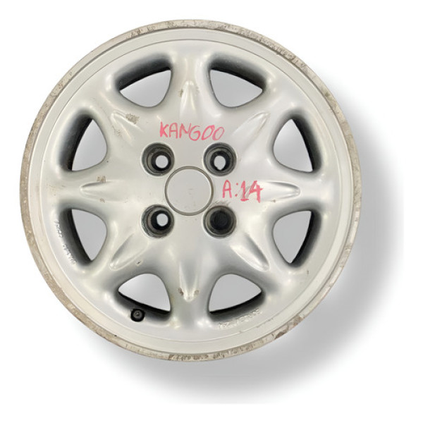 Roda Avulsa Aro 14  Renault Kangoo 2004 2005 2006 2007 Prateado