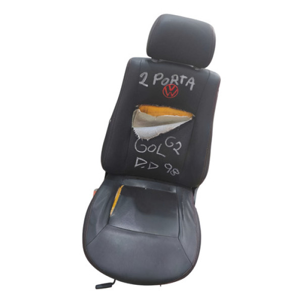 Carcaça Banco Dianteiro Direito Vw Gol G2 2 Portas 1998 Preto