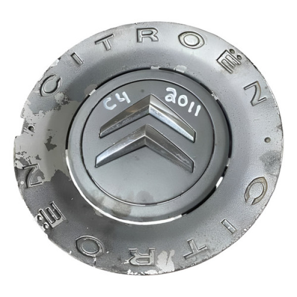 Calota Miolo Tampa Roda Citroën C4 2011 9650263980 Cinza