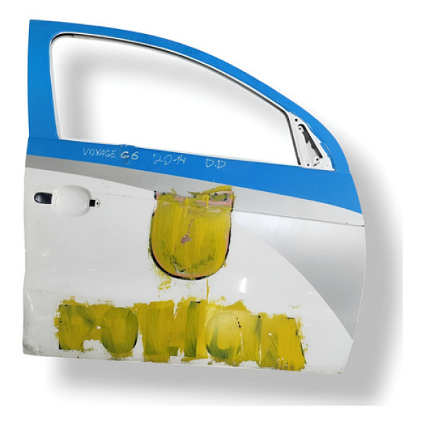 Porta Dianteira Direita Vw Voyage 1.6 2014 (com Detalhe) Traseira Esquerda Branco