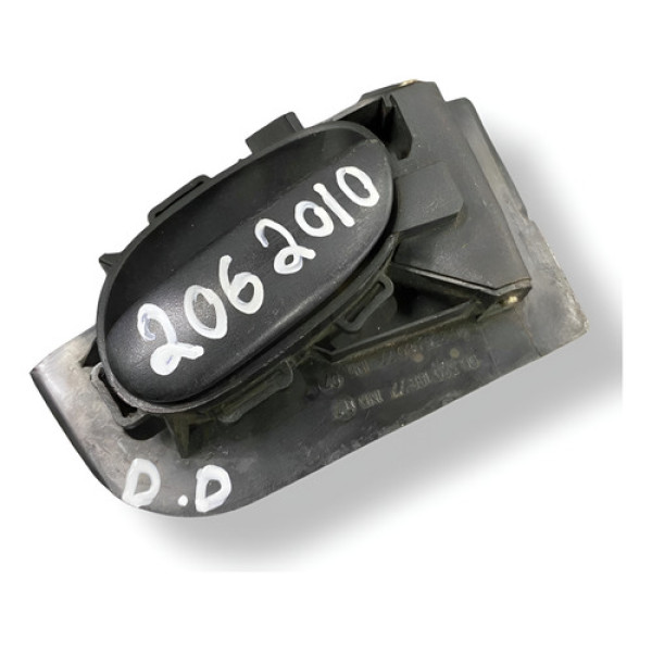 Maçaneta Interna Diant Direita Peugeot 206 2010 9632918877 Preto Dianteira