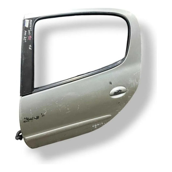Porta Traseira Esquerda Peugeot 207 - 2011 2012 2013 2014 Traseira Esquerda Prateado