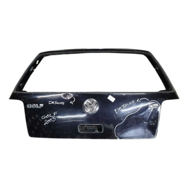 Tampa Traseira Porta Malas Volkswagen Golf 2005 2006 Detalhe Preto