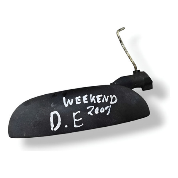 Maçaneta Ext Dianteira Esquerda Fiat Palio Weekend 1.8 2003 Preto Dianteira