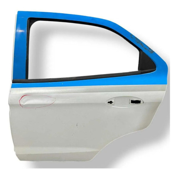 Porta Traseira Esquerda Ford Ka 2015 2016 A 2021 - Detalhe Traseira Esquerda Branco