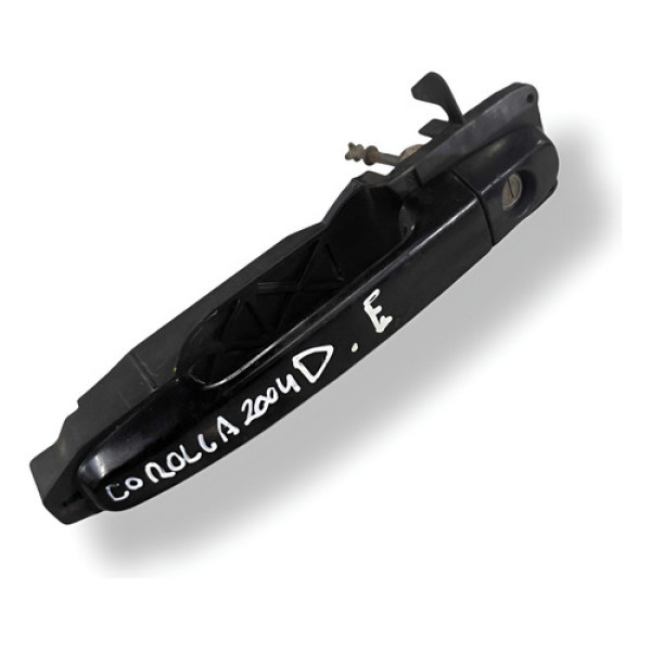 Maçaneta Externa Dianteira Esquerda Corolla 1.8 2004 635504 Preto Dianteira