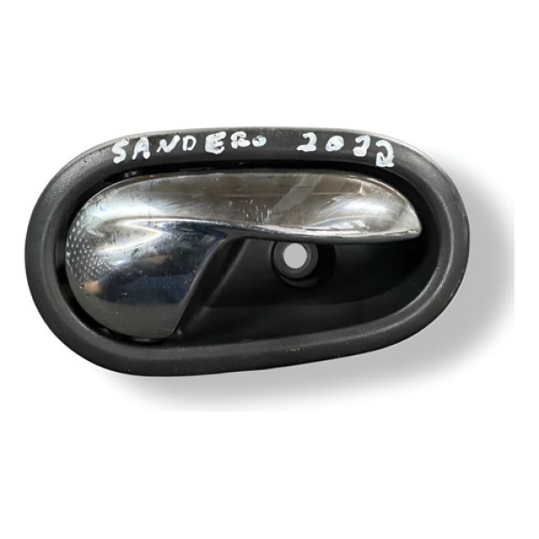 Maçaneta Interna Diant Direita Sandero 2021 2022 806708506r Prateado Dianteira