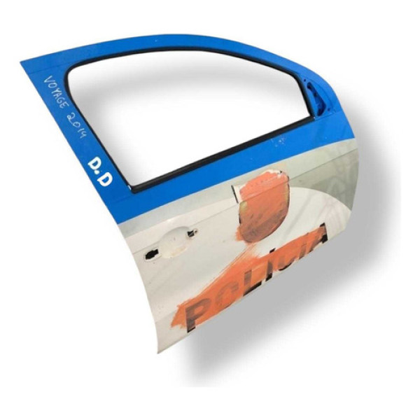 Porta Dianteira Direita Vw Voyage 2014 2015 216 207 Branco Direita Dianteira