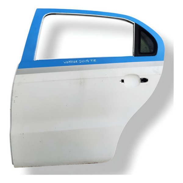 Porta Traseira Esquerda Volkswagen Voyage 1.6 2014 A 2016 Branco Traseira Esquerda