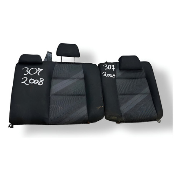 Encosto Banco Traseiro Peugeot 307 2008 2009 2010 2011 - Prateado