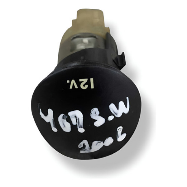 Tomada 12v Peugeot 407 Sw 2006 2007 2008 2009 2010 2011 2012 - Preto