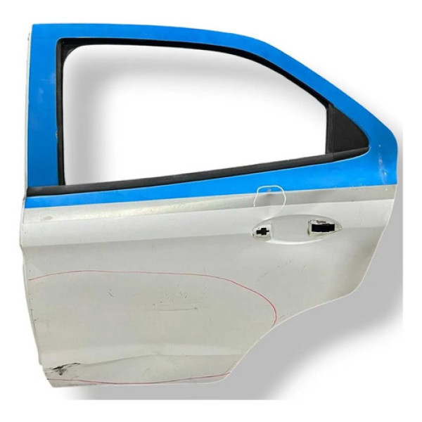 Porta Traseira Esquerda Ford Ka 2015 2016 A 2021 C/detalhe Traseira Esquerda Branco