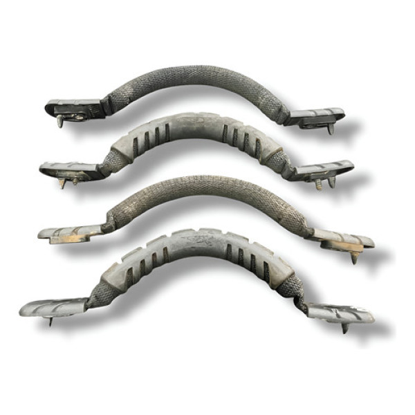 Kit 4 Alças Puxador Teto Peugeot 207 Quiksilver 2010 2011 - Preto