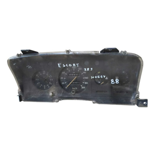 Painel Instrumento Ford Escort Hobby 1988 1989 1990 A 1994 Preto