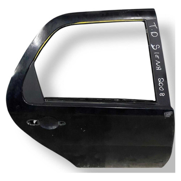 Porta Traseira Direita  Fiat Siena 2008 2009 2010 11 Detalhe Traseira Direita Preto