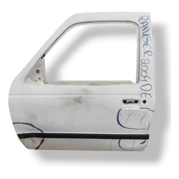 Porta Dianteira Esquerda Ford Ranger 2.8 - 2003 2004 Detalhe Dianteira Esquerda Branco