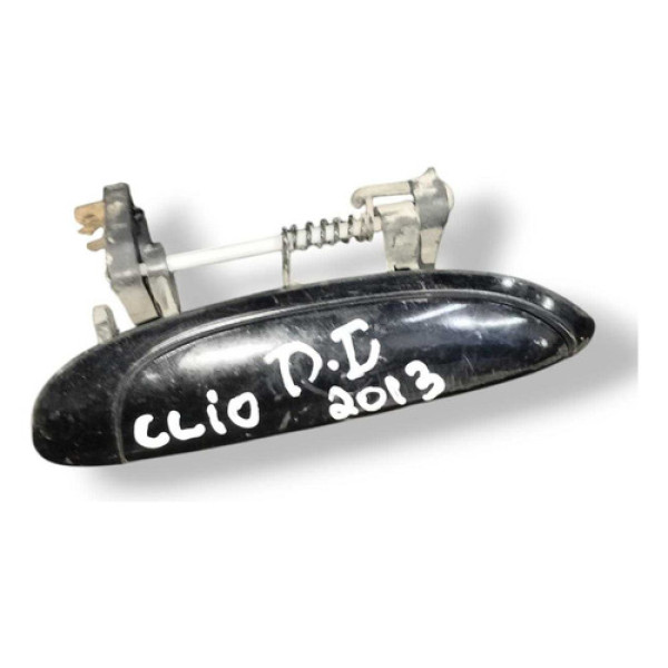 Maçaneta Externa Dianteira Direita Clio 2011 2012 820091695 Preto Dianteira