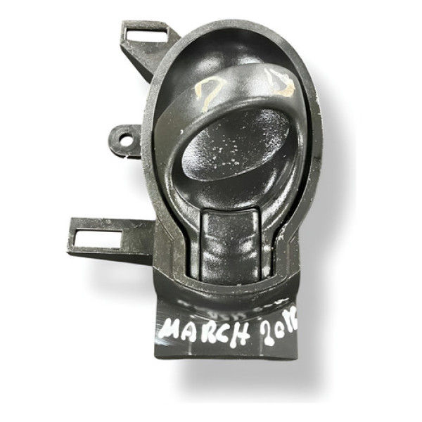 Maçaneta Interna Dianteira Direita Nissan March 2015 2016 Preto Dianteira