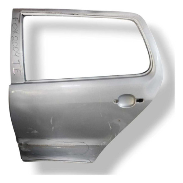 Porta Traseira Esquerda Volkswagen Fox 2004 A 2006 Detalhes Traseira Esquerda Cinza