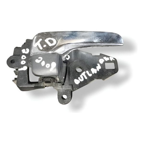 Maçaneta Interna Traseiro Direito Outlander 2009/11 Mn105360 Prateado Traseira