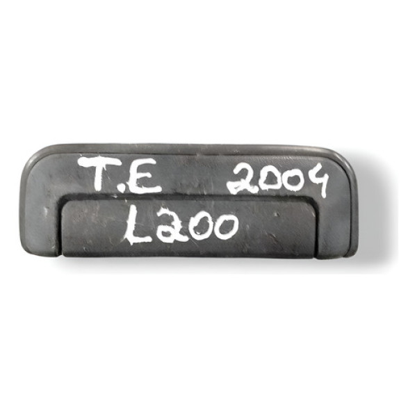 Maçaneta Externa Traseira Esquerda Mitsubishi L200 2004 2005 Preto Traseira