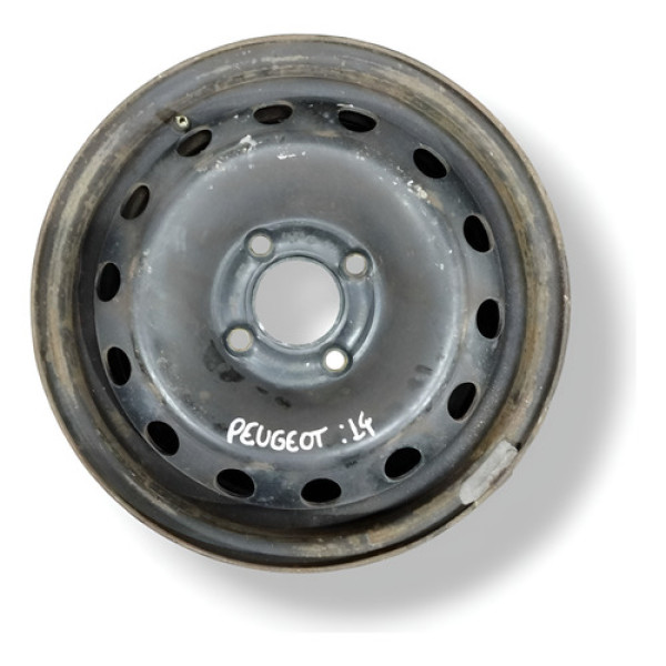 Roda Ferro Aro 14 Peugeot - Preto