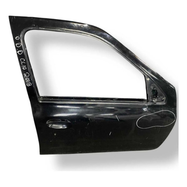 Porta Dianteira Direita Renault Clio 1.0 - 2011 2012 Detalhe Dianteira Direita Preto
