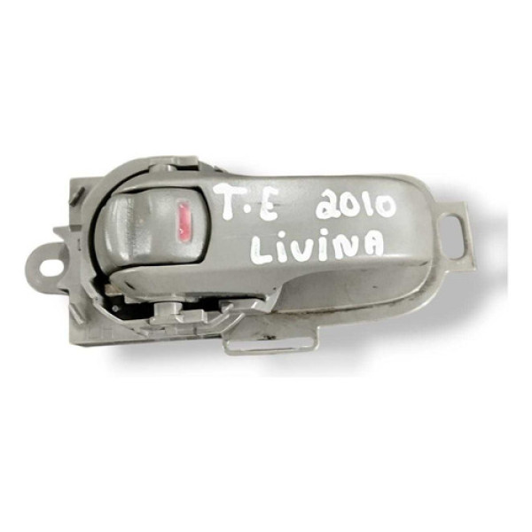 Maçaneta Interna Porta Traseira Esquerda Nissan Livina 2010 Preto Traseira