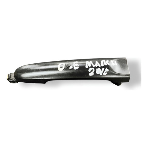 Maçaneta Externa Dianteira Esquerda Nissan March 2016 2017 - Preto - Dianteira