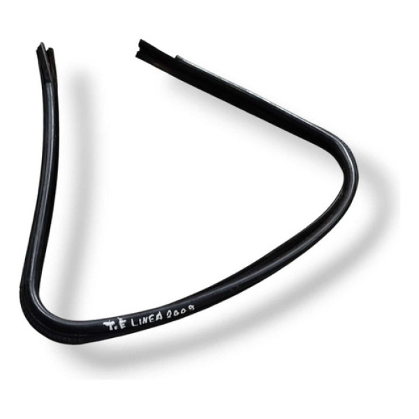 Borracha Canaleta Porta Traseira Esquerda Fiat Linea 2008    Prateado