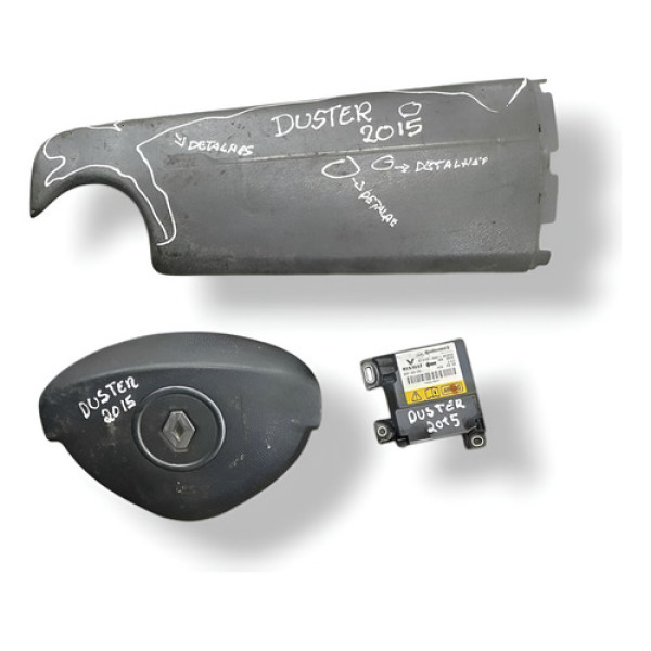 Kit Airbag Renault Duster 2.0  2014 2015 Com Detalhe Preto
