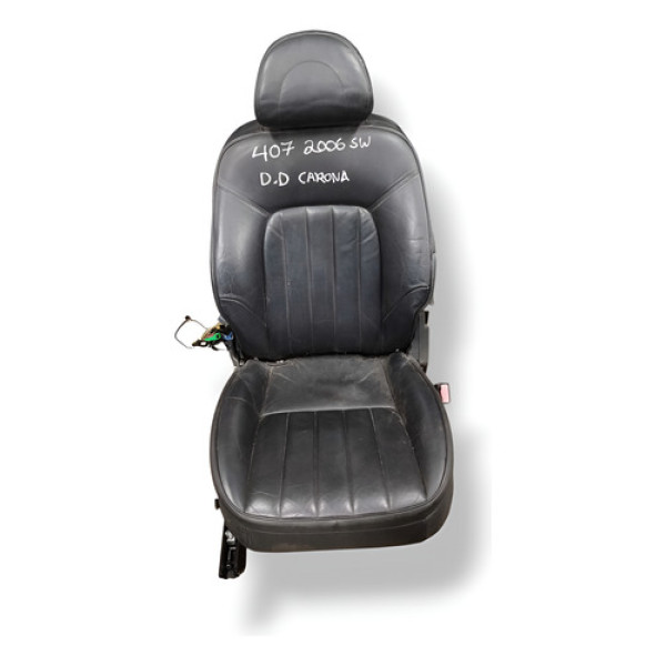 Banco Dianteiro Direito Peugeot 407 Sw 2006 2007 2008 2009  Preto