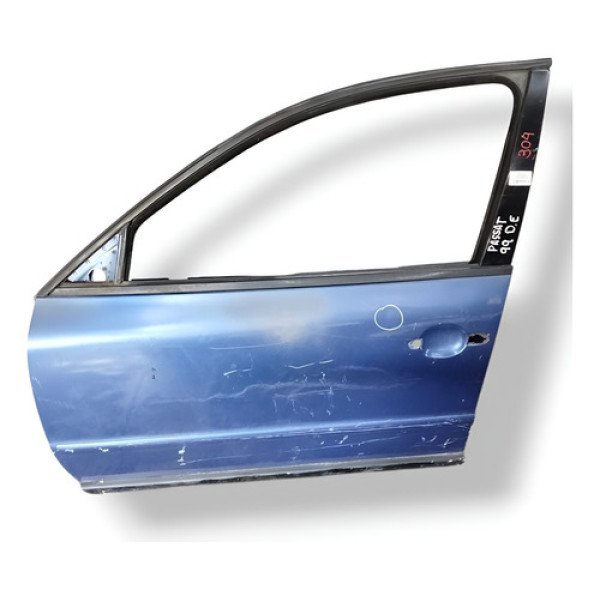Porta Dianteira Esquerda Volkswagen Passat 1999 2000 Detalhe Azul Esquerda Dianteira