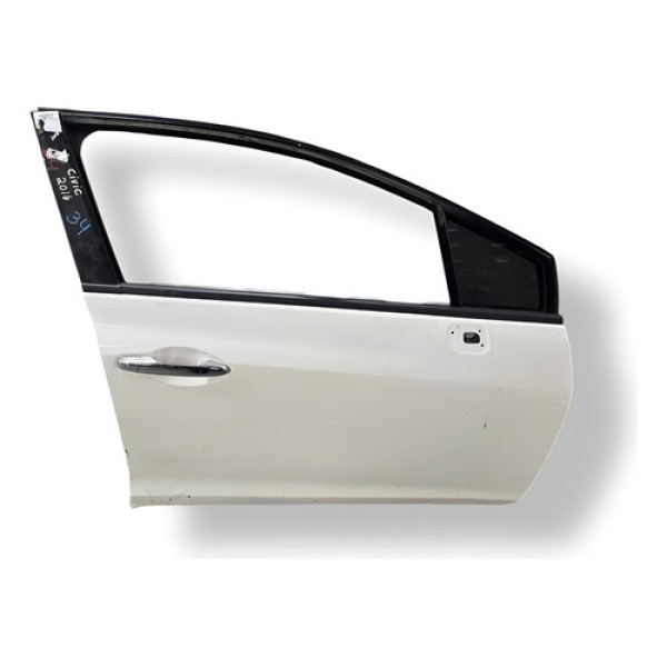 Porta Dianteira Direita Honda Civic 2014 2015 2016 Detalhe Preto Direita Traseira