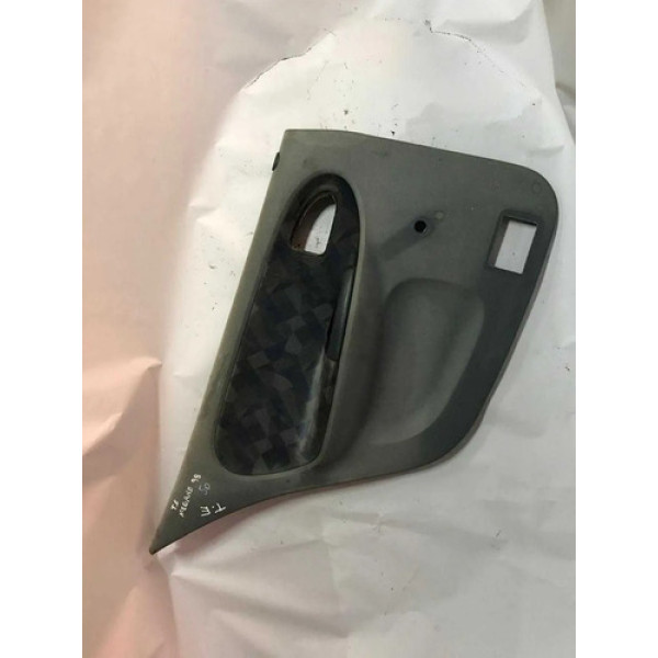 Forro Porta Traseira Esquerda Renault Megane 1998 7700832016 Cinza Escuro Com Detalhe Preto