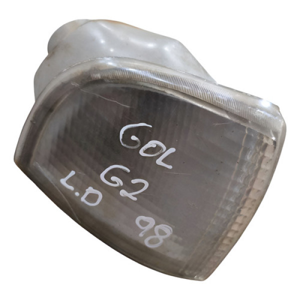 Lente Pisca Direito Vw Gol Bola 1995 1996 1997 1998 A 2002 Preto