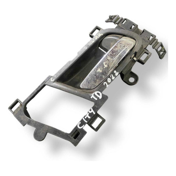 Maçaneta Interna Traseira Direita Honda City 2020/2021/2022 Prateado Traseira