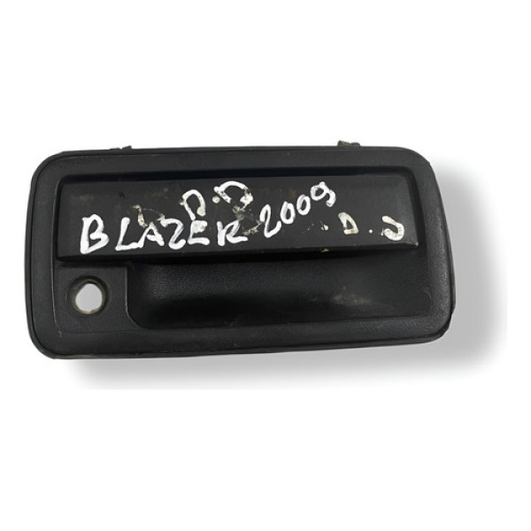 Maçaneta Externa Dianteira Direita Chevrolet  Blazer 2009 Preto Dianteira
