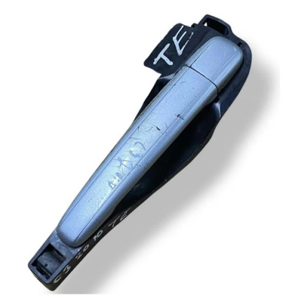 Maçaneta Externa Traseira Esquerda Citroen C3 2010 50001102 Preto Traseira