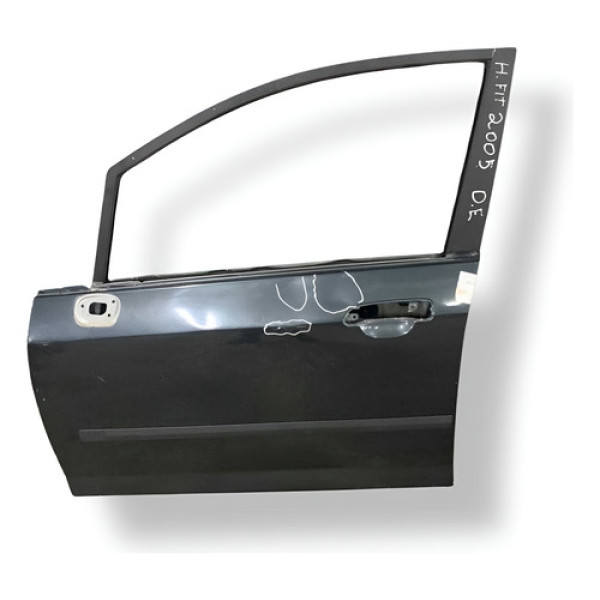 Porta Dianteira Esquerda Honda Fit C/detalhe 2004 2005 Esquerdo Cinza