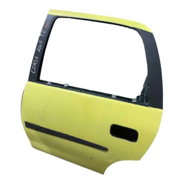 Porta Traseira Esquerda Chevrolet Corsa 2007 2008 2009 Traseira Esquerda Amarelo