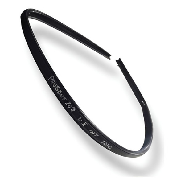 Borracha Canaleta Diante Esquerda Peugeot 207 Escapade 2009 Preto