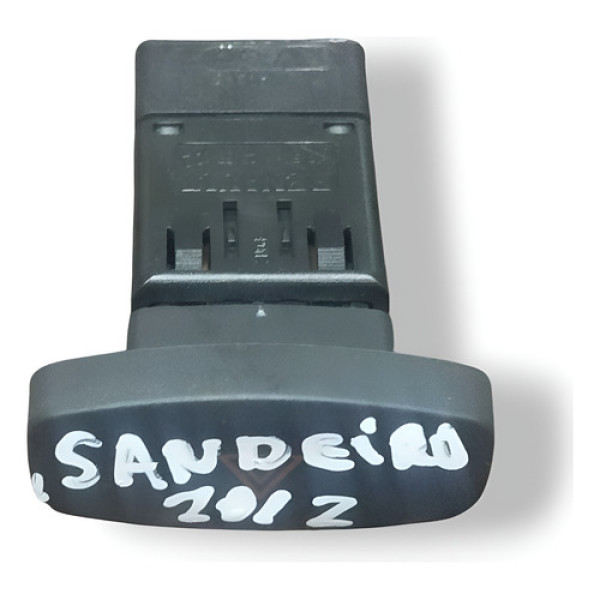 Botão Pisca Alerta Renault Sandero 2009/2010/2011/2012/2013 Preto